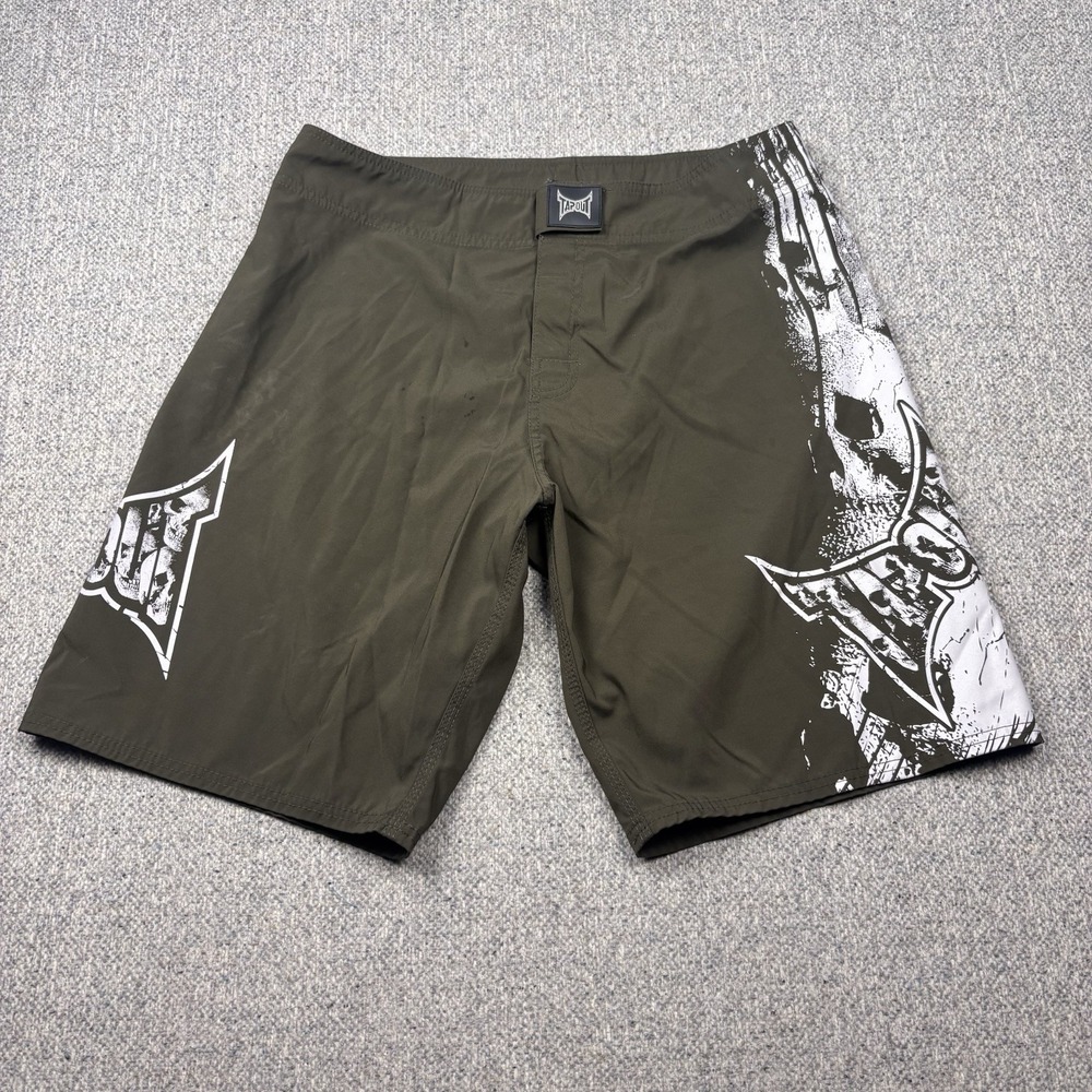 Tapout Mens Shorts MMA Training Combat Sz 34 Olive